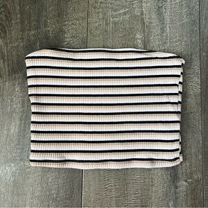 Hollister Women’s Striped Strapless Tube Top Multicolor Casual Crop Y2K Medium